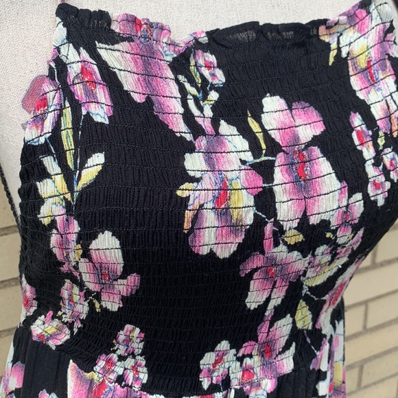 Free People Black Garden Party Floral Maxi Dress NWOT - Picture 10 of 15